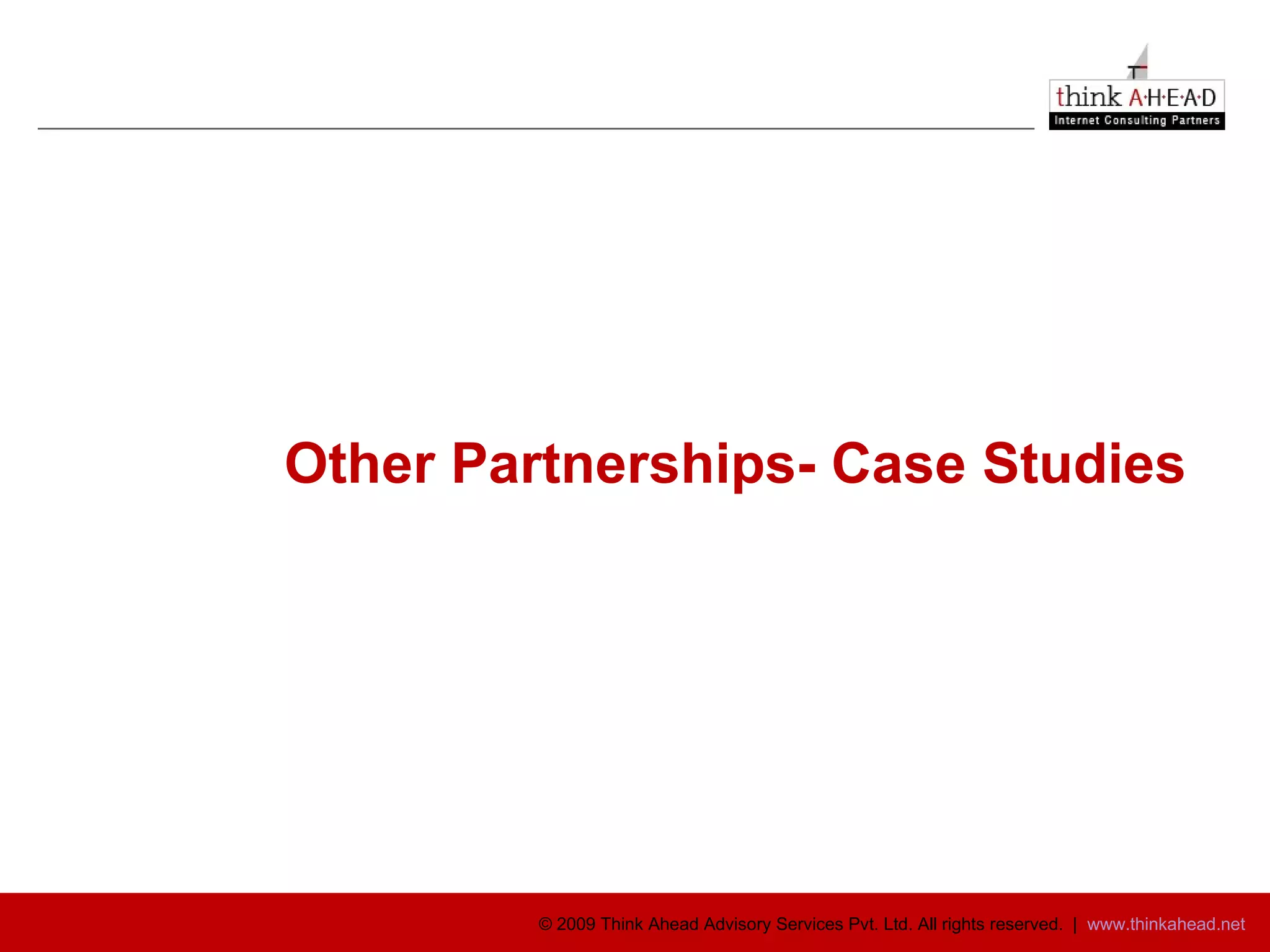 Other Partnerships- Case Studies 