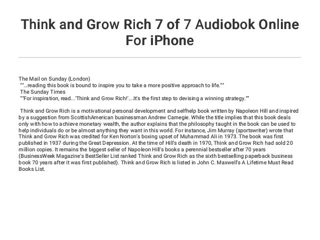 Think and Grow Rich instal the new for ios Think and Grow Rich instal the new for ios