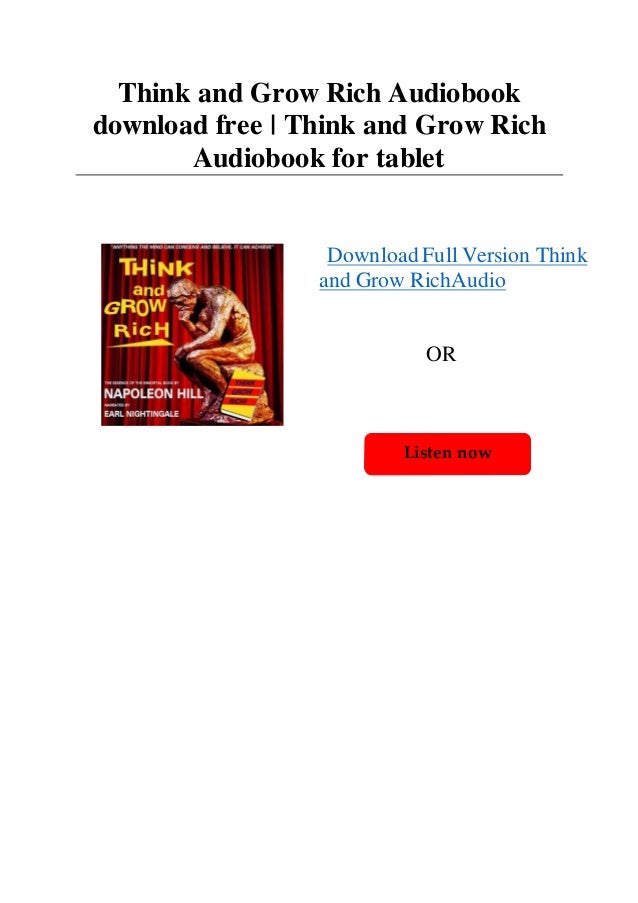Think and Grow Rich download the last version for ipod Think and Grow Rich download the last version for ipod