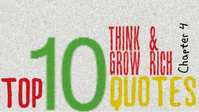 Top 10 Think And Grow Rich Motivational And Inspirational Quotes