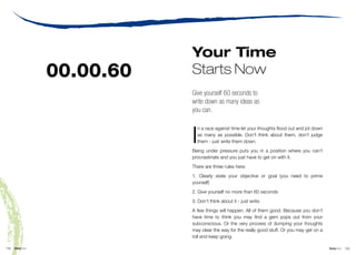 Your Time
                   00.00.60   Starts Now
                              Give yourself 60 seconds to
             ...