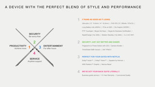 A DEVICE WITH THE PERFECT BLEND OF STYLE AND PERFORMANCE
PRODUCTIVITY
Achieve more
SECURITY
Be worry-free
ENTERTAINMENT
For after hours
SERVICE
Anytime support
1
2
3
4
IT RUNS AS GOOD AS IT LOOKS.
SECURITY JUST GOT BETTER AND EASIER.
Ultra-slim (13’’ 15.9mm; 14’’ 16.5mm) | FHD IPS (13’’ 300nits; 72%CG) |
Long Battery Life (45Whr) | PCIe x4 SSD | Dis Graphic GDDR5 |
PTP Touchpad | Skype Hot Keys | Skype for Business Certification |
RapidCharge (13s UMA) | Modern Standby (13s UMA) | 2 x 2 AC WiFi
Fingerprint on Power Button with LED | Camera Shutter |
ThinkShield SMB Version | HW TPM2.0
PERFECT FOR YOUR DATES WITH NETFLIX.
Dolby® Audio™ | Dolby® Vision™ | Speaker by Harman |
AMD Radeon™ Graphic | Narrow Bezel
WE’VE GOT YOUR BACK QUITE LITERALLY.
Business-grade service | 1~5 Year Warranty | Commercial Quality
1
2
3
4
 