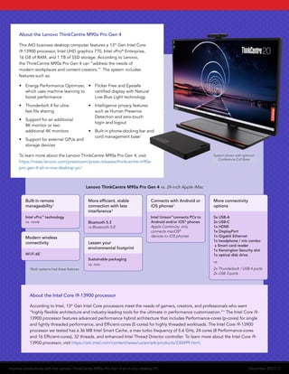 Vpro Pc Monitor Improve productivity with the Lenovo ThinkCentre M90a Pro Gen 4 all-in ...
