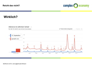 Reicht das nicht?




 Wirklich?




SEOKomm 2012 | Jens @gefruckelt Altmann
 