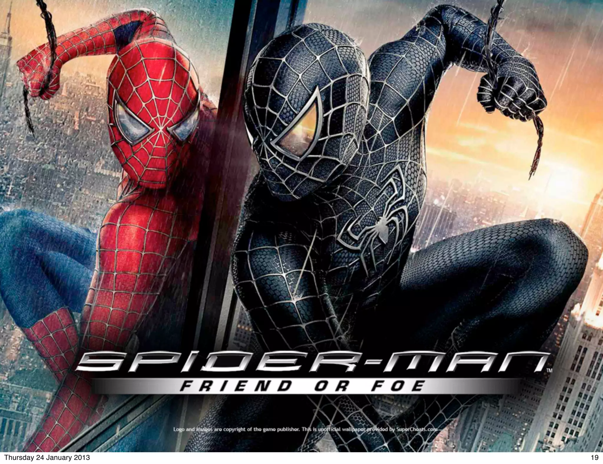 Thursday 24 January 2013   19
 