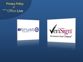 Privacy Policy
     of
 