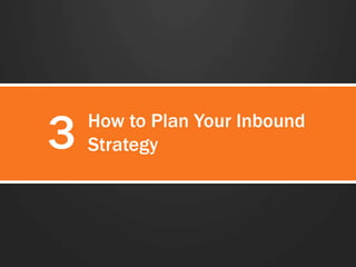 3 How to Plan Your Inbound
Strategy
 