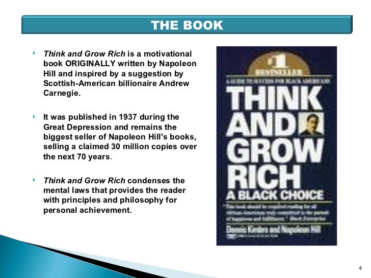 Think and grow rich book review ppt picture