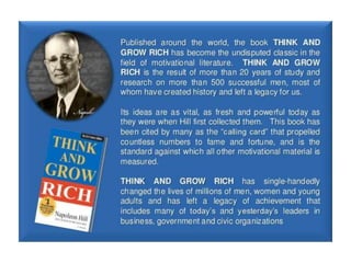 Think & Grow Rich - Powerpoint Presentation