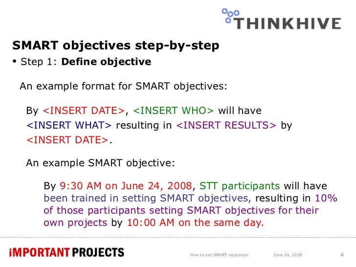 How To Set Smart Objectives - Christopher Roy in collaboration with R…