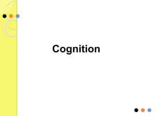 Cognition
 