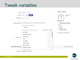 26 | 15.03.2016
Tweak variables
 