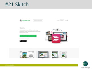 91 | 15.03.2016
CREATIVE / SKITCH
#21 Skitch
 