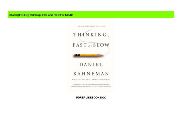 F R E E Thinking Fast And Slow For Kindle