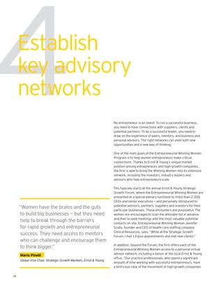 4    Establish
     key advisory
     networks
                                                                  No entrep...