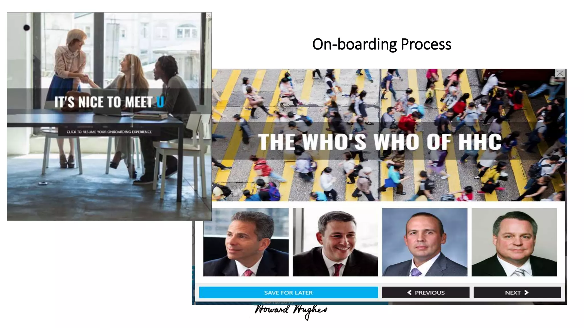 On-boarding Process
 