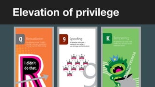 Elevation of privilege
 