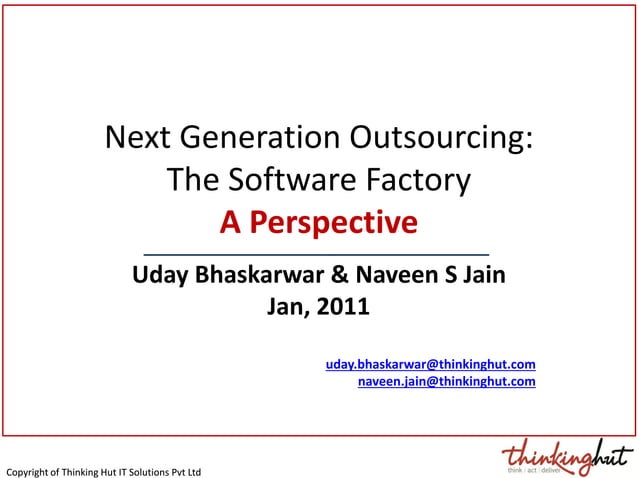 Perspectives on software factory | PDF | Manufacturing Industry ...