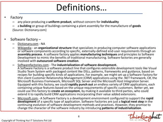 Perspectives on software factory | PDF