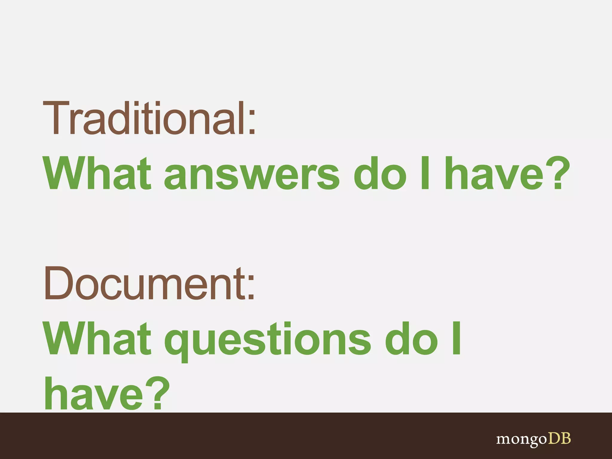 What answers do I have?
What questions do I
have?
 