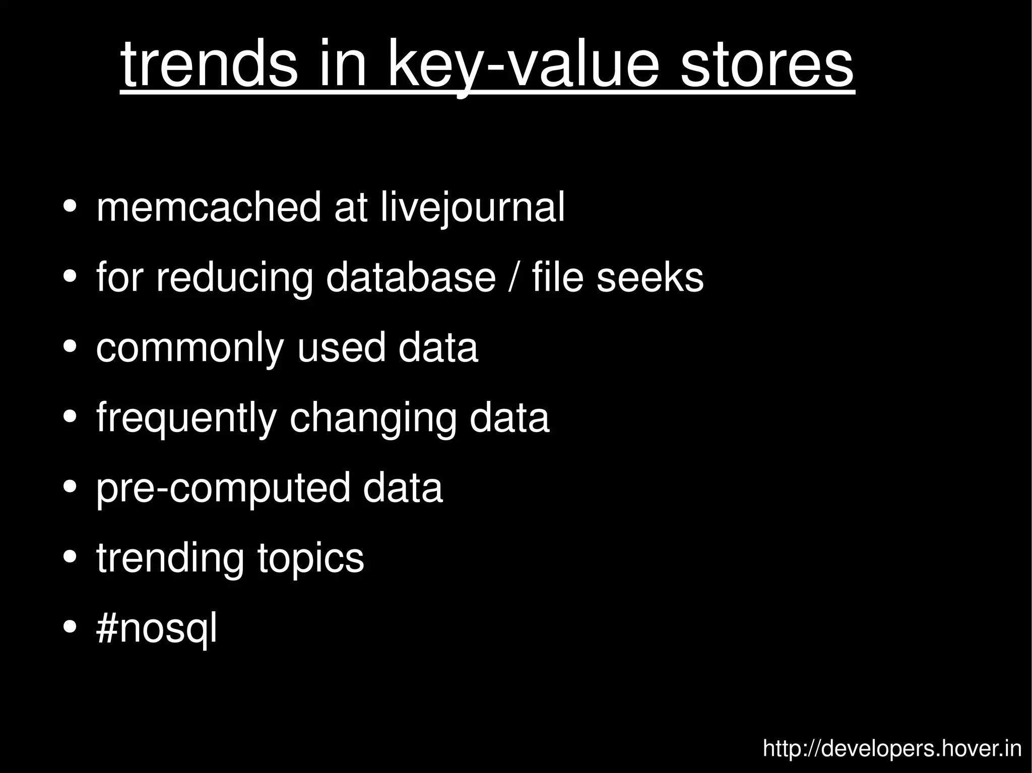 thinking in key value stores