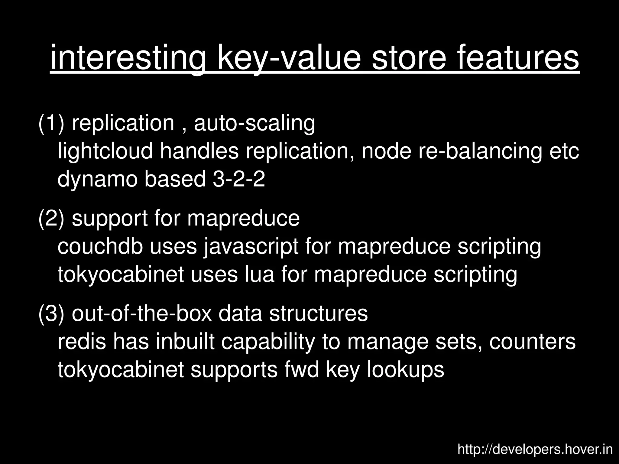 thinking in key value stores