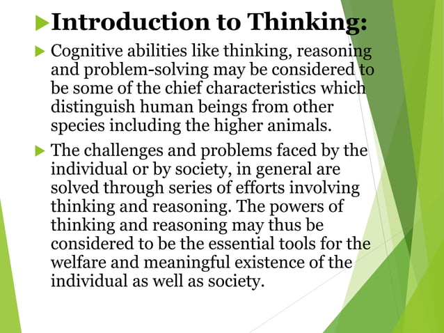 Thinking in psychology | PDF