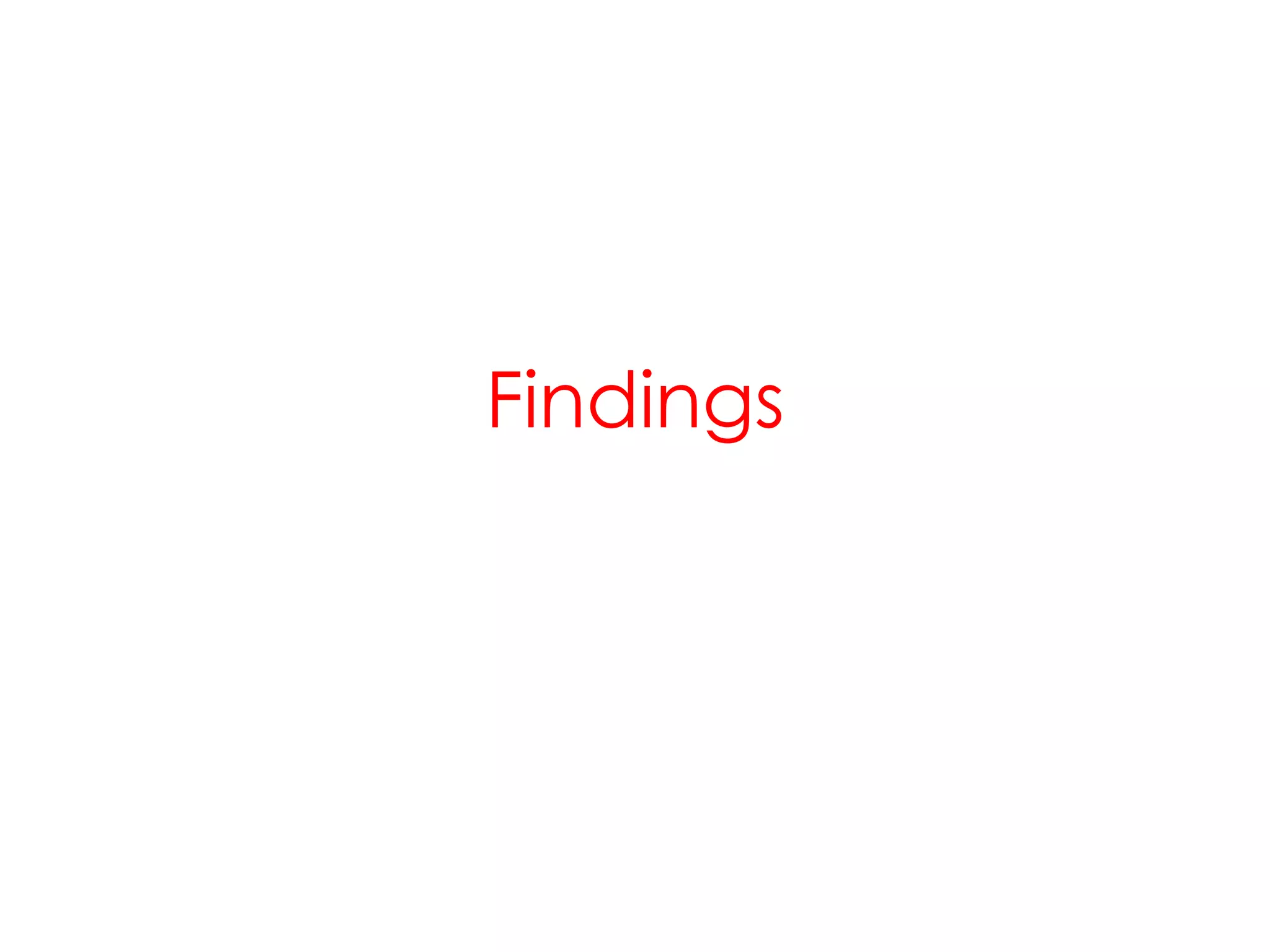Findings