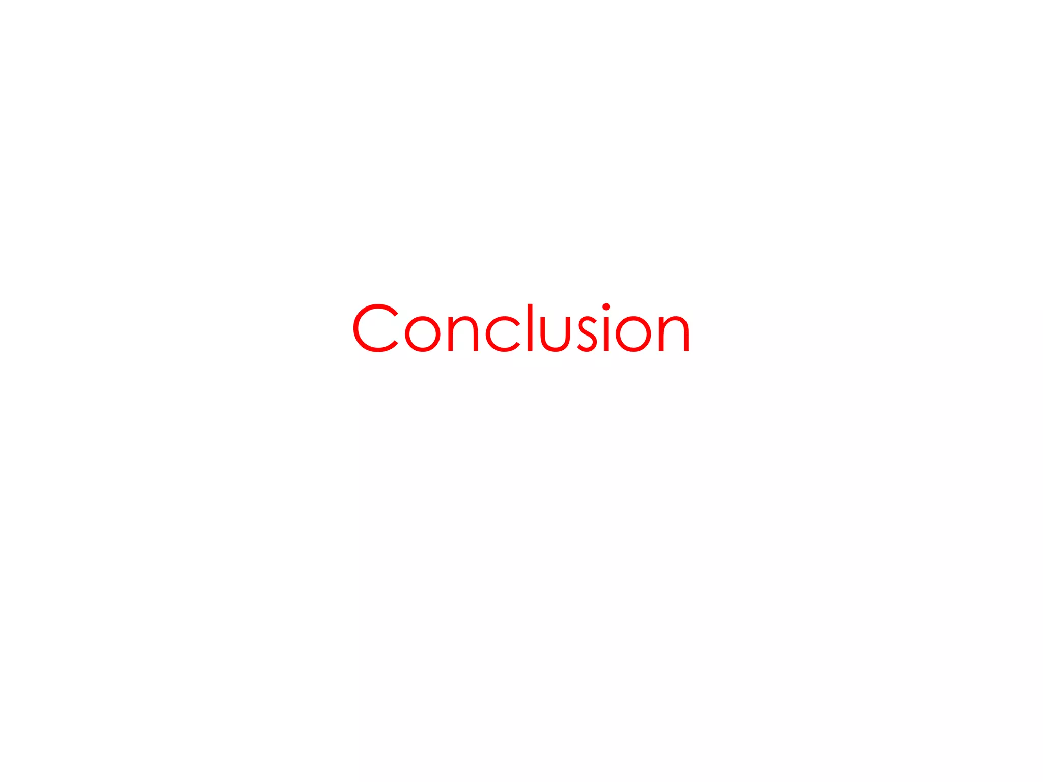 Conclusion