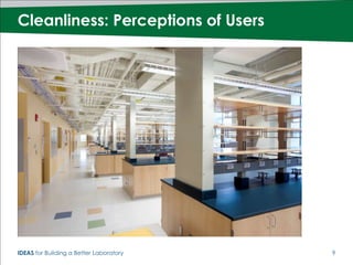 Cleanliness: Perceptions of Users




IDEAS for Building a Better Laboratory   9
 