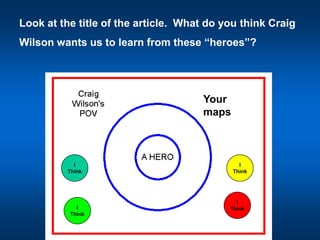 Now return to your original table and discuss your Double Bubble Maps.  Focus on the similarities.  Add a Frame of Reference and answer the question “What conclusions can you draw from the map you made and the others discussed at your table?”