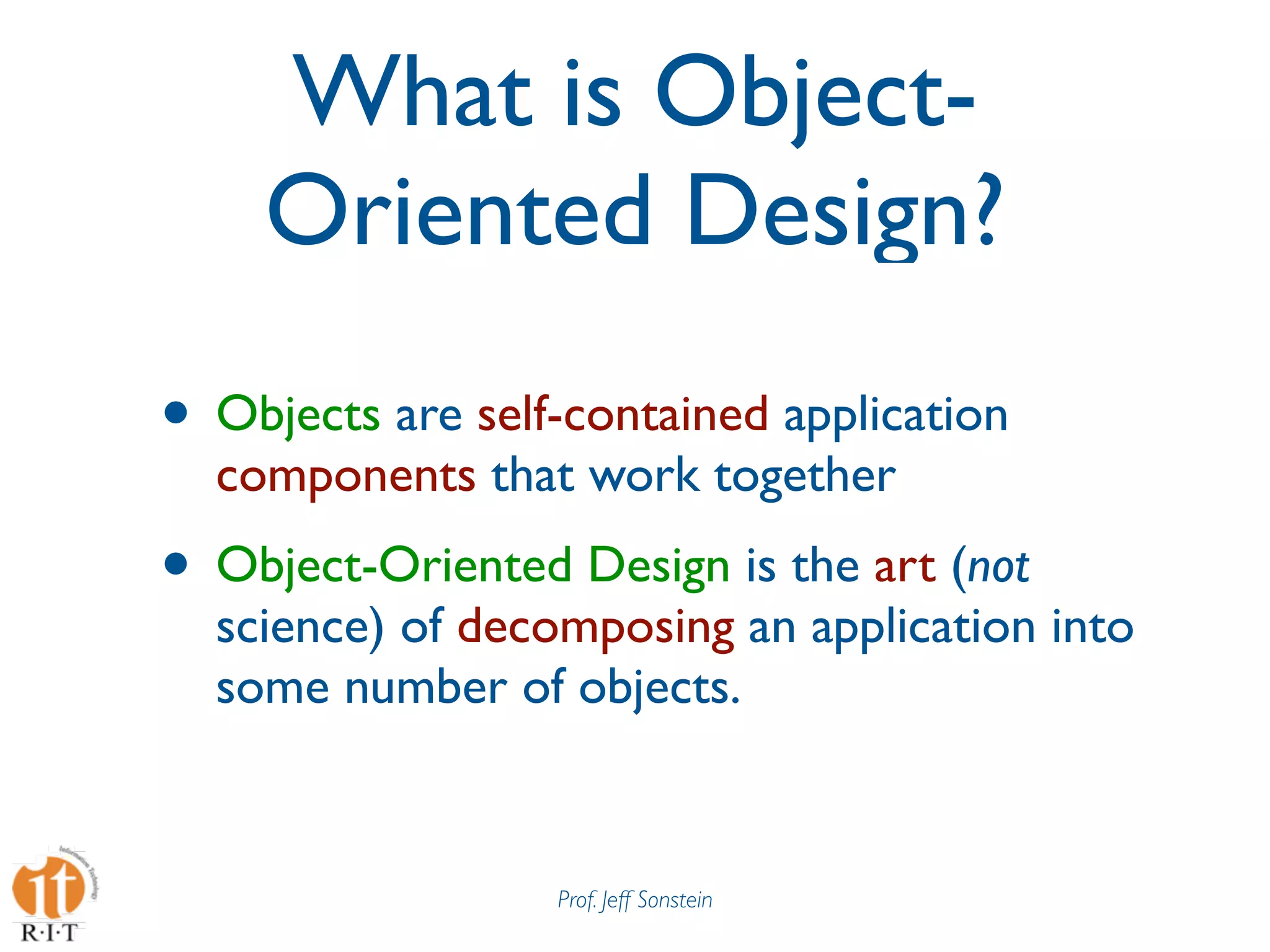 Objects & OO Thinking for Java | KEY | Programming Languages | Computing