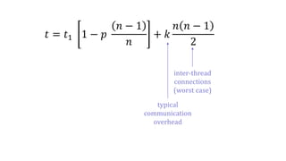 𝑡 = 𝑡1 1 − 𝑝
𝑛 − 1
𝑛
+ 𝑘
𝑛 𝑛 − 1
2
 