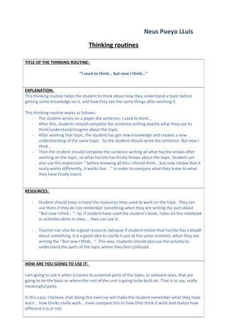 Thinking routine task 2 - module 4 | DOC