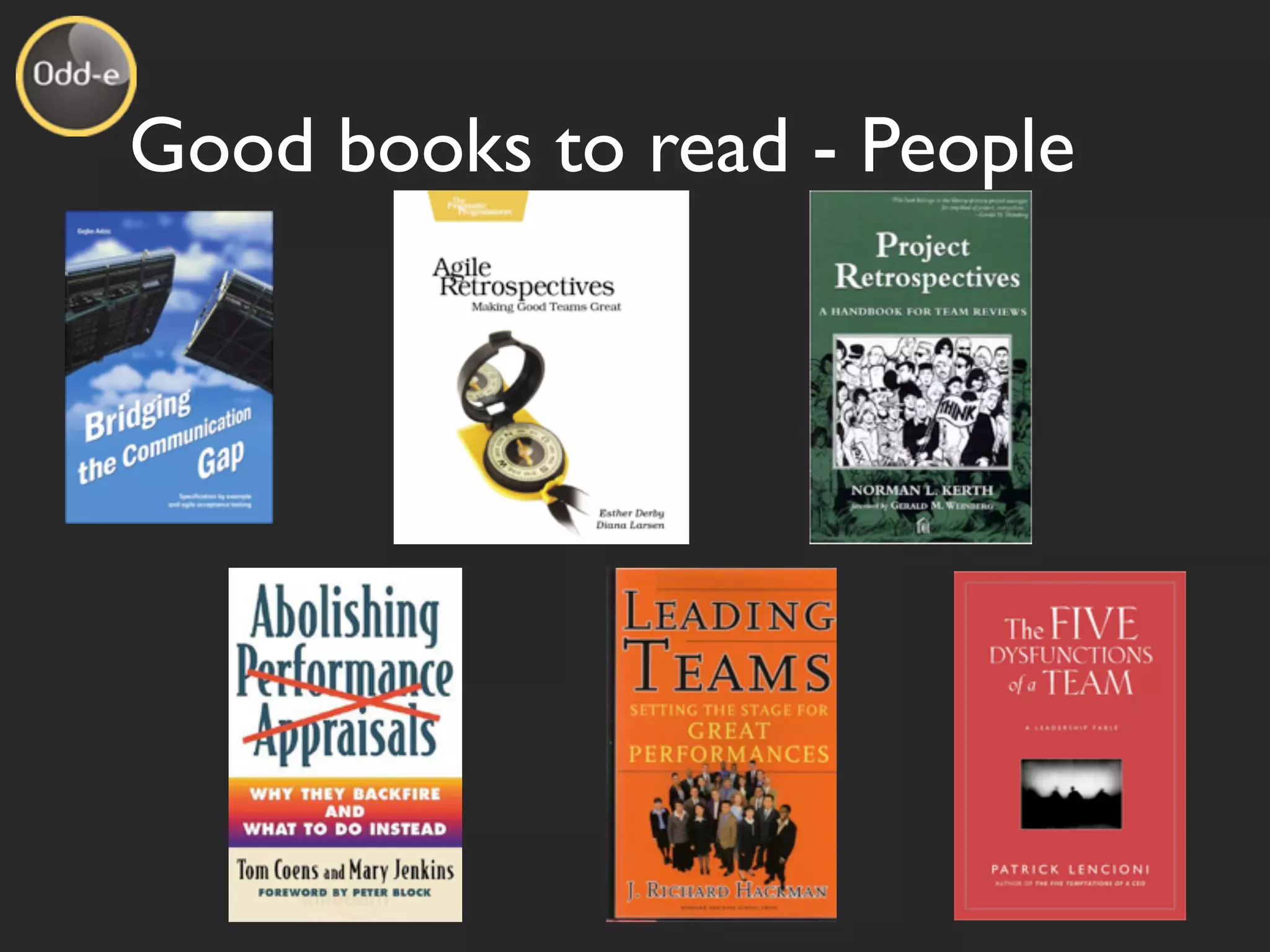 Good books to read - People
 