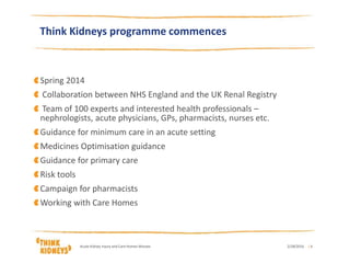 Think Kidneys for care homes - Wessex