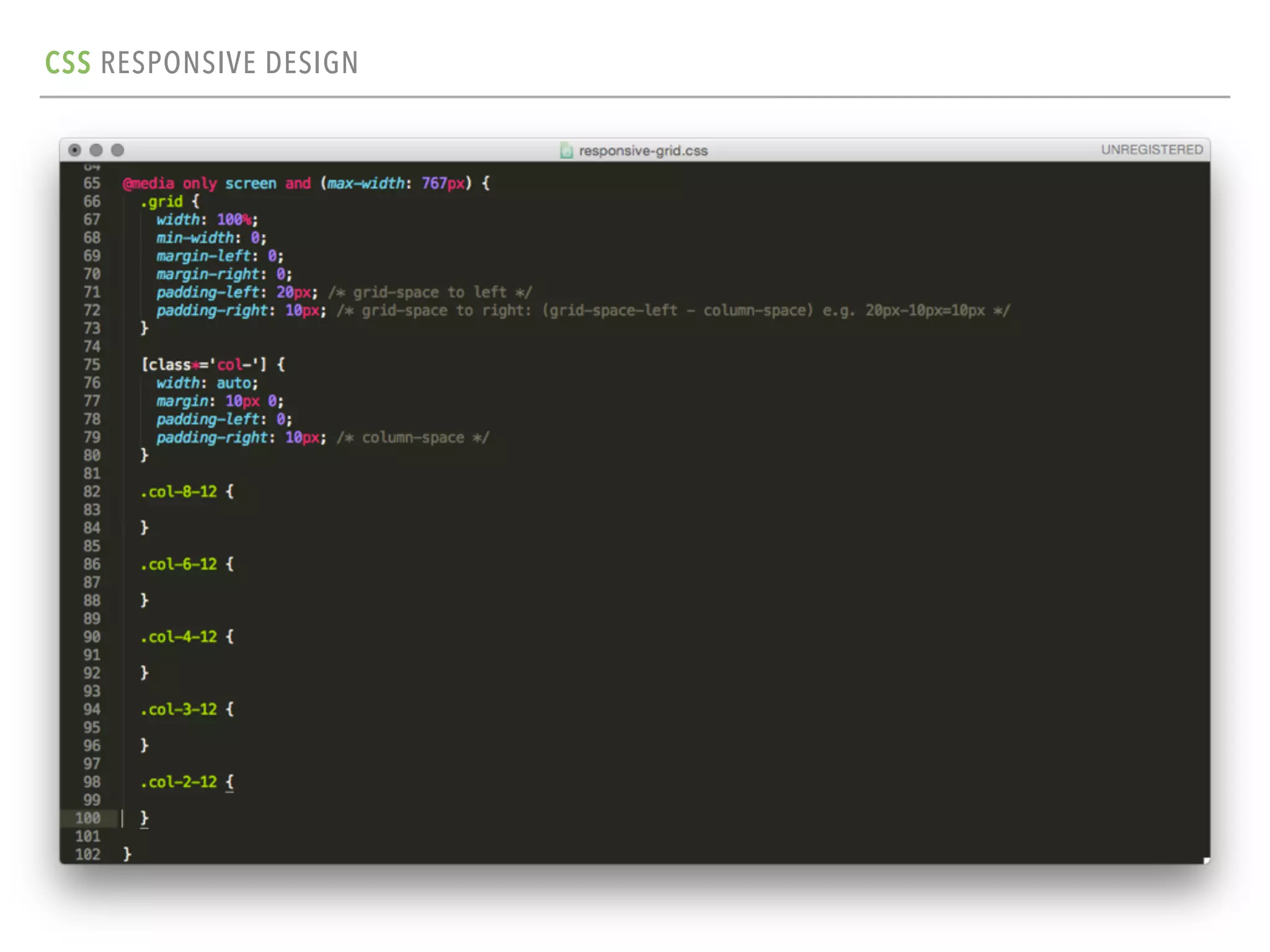 CSS RESPONSIVE DESIGN
 