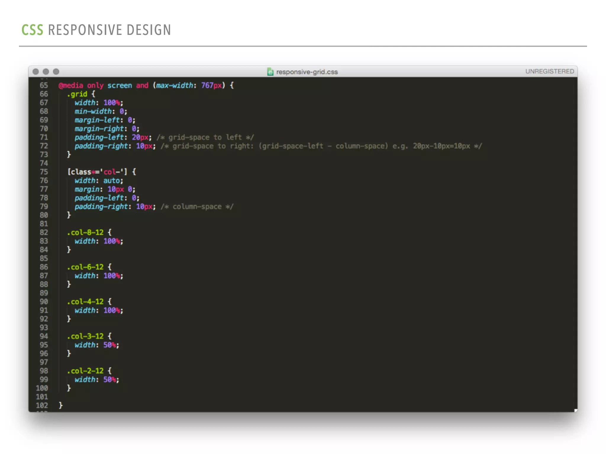 CSS RESPONSIVE DESIGN
 
