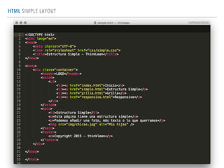 HTML SIMPLE LAYOUT
 