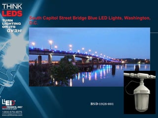 South Capitol Street Bridge Blue LED Lights, Washington, D.C. BSD-1928-001   
