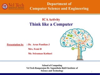 Think like a computer (Computational Thinking) | PPT