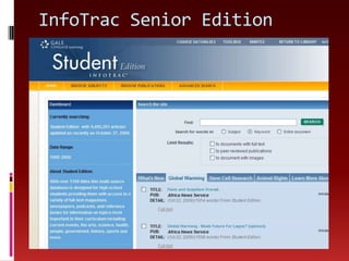 InfoTrac Senior Edition