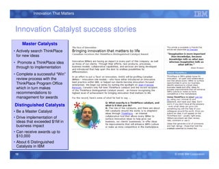 IBM Collaborative Innovation Platform - ThinkPlace | PDF