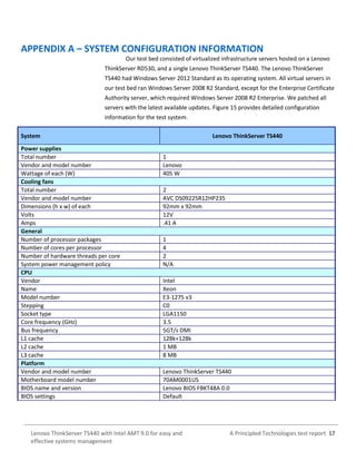 Lenovo ThinkServer TS440 with Intel AMT 9.0 for easy and effective ...