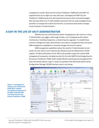 Lenovo ThinkServer TS440 with Intel AMT 9.0 for easy and effective ...