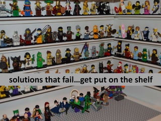 solutions that fail…get put on the shelf