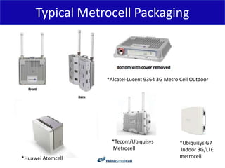 Typical Metrocell Packaging



                   *Alcatel-Lucent 9364 3G Metro Cell Outdoor




                     *Tec...