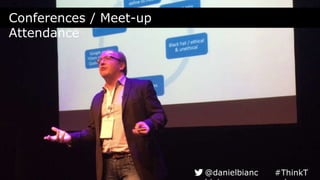 Conferences / Meet-up
Attendance
#ThinkTank@danielbianchini
 
