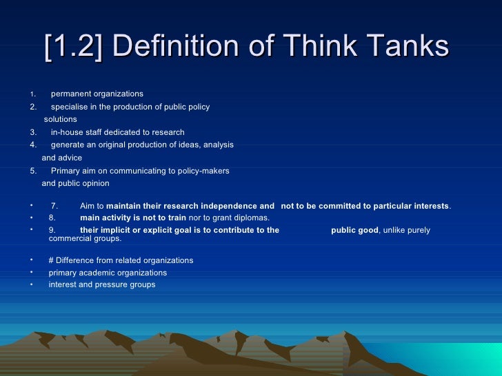 Ekomenzoge; Think Tanks In The European Capital Brussels