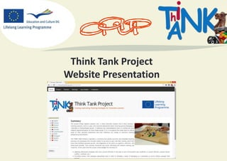 Think Tank Project
Website Presentation

 